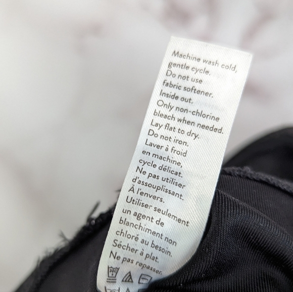 Spanx Leggings Womens Small Faux Vegan Leather 2437 Black High Rise Crop Ankle - Picture 10 of 13